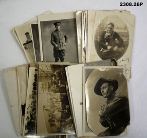 Series of 26 postcard photos relating to WW1
