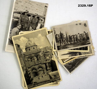 Series of photos taken in the Palestine area WW2