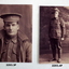 Sepia photographs of Arthur Hall and Will Mowat.