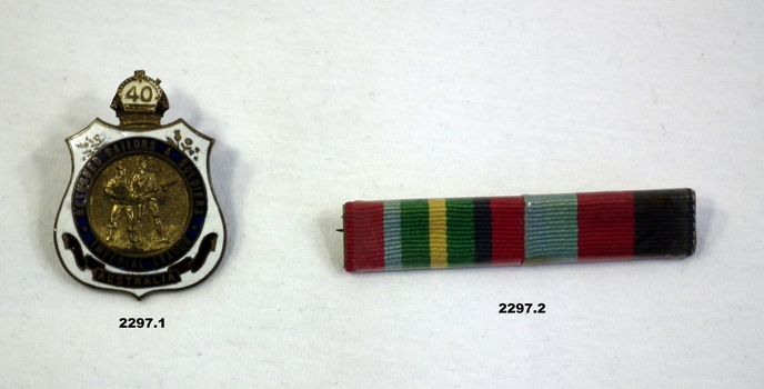 RSL membership and WW2 ribbon set.
