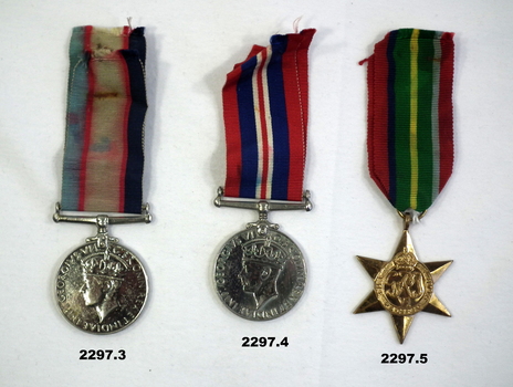 Three medals relating WW2 service.