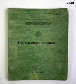 Green covered Soldiers Manual Hand book.