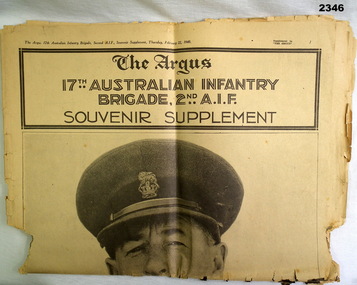 The Argus souvenir edition re 17th Infantry Brigade.
