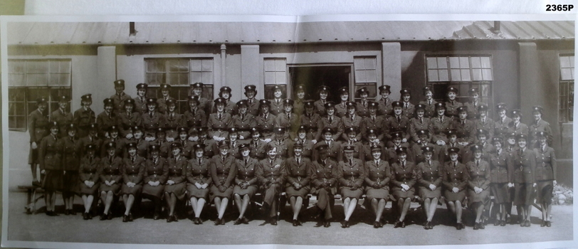 B & W photo showing a large group of RAAF Women.