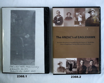 Two DVD’s re Dunnolly and Eaglehawk WW1