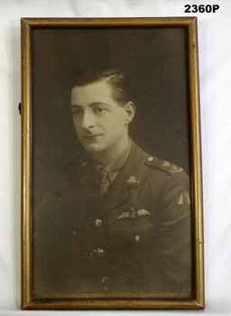 Framed portrait of an Officer in AFC.