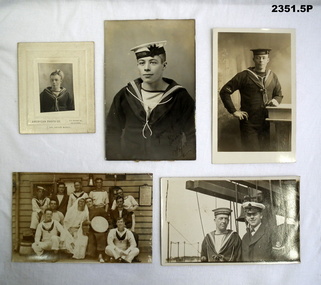 Series of photos relating to a WW1 sailor.