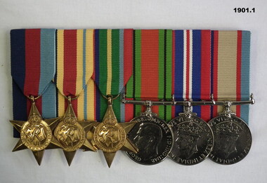 Court mounted medal set AIF WW1
