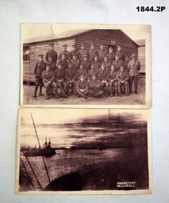 Two photo post cards from WW1