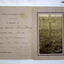 Memorial card with photo of a grave WW!