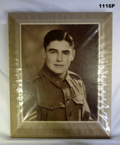 Portrait photograph of a WW2 soldier
