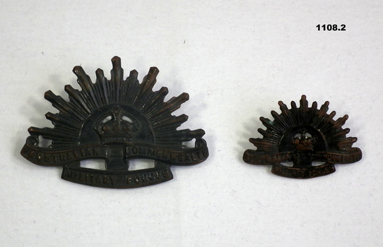 Rising Sun hat and lapel badges
