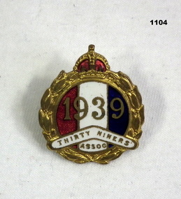 1939 association badge re 39er’s