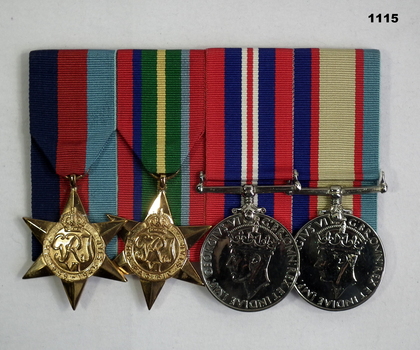 Court mounted medal set AIF WW2