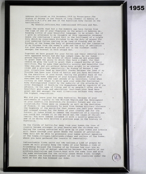 Speech made by he Bishop of Amiens WW1