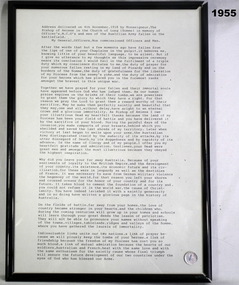 Speech made by he Bishop of Amiens WW1