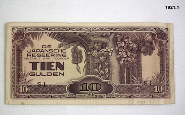 Japanese invasion note, Dutch.
