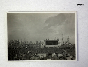 Photo of Gracie Field concert on Borneo.