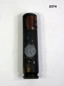 Trench art cigarette lighter made from a cartridge.