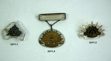 Three trench art variations using Perspex.