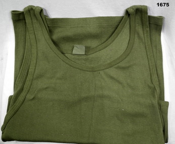Green Army issue singlet 1968