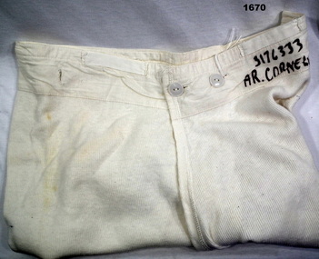 White winter underpants sued during 1960’s