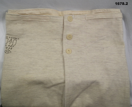 white winter issue underpants.
