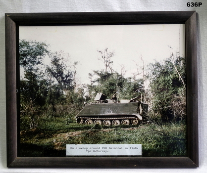 Photo showing an APC around FSB Coral Vietnam