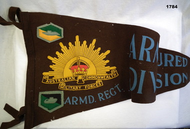 Armoured corp regiment pennant WW1