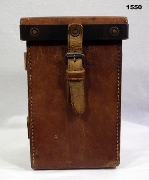 Heavy leather ammunition case WW2