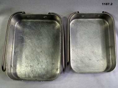Set of aluminium cooking dixies