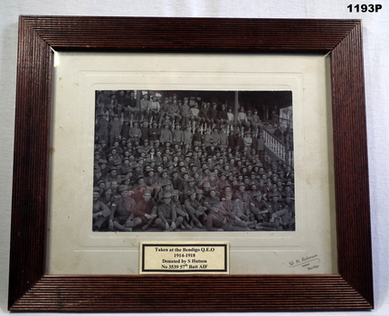 Photo of a large group in a Grandstand WW1