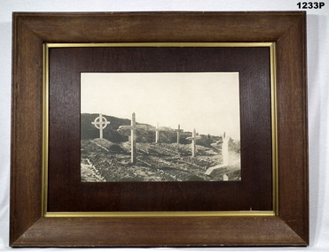 B & W photo of graves on Gallipoli