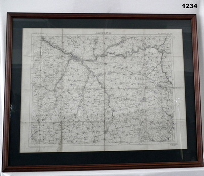 Map of France centred around Amiens
