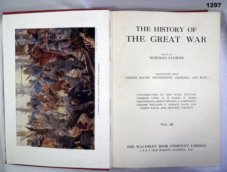 Book about the History of The Great War