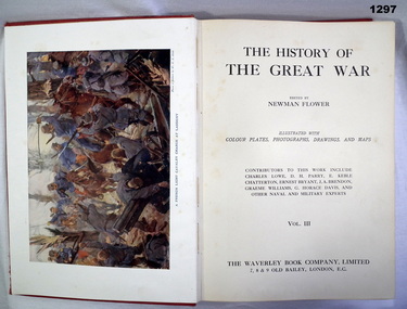 Book about the History of The Great War