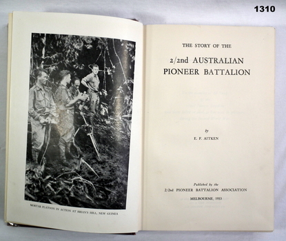 Book about 2/2nd Pioneer Battalion