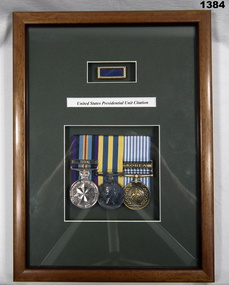 Set of three replica medals relating to Korea