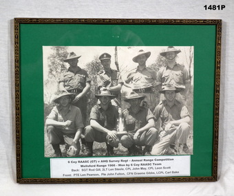 B & W photo 1966 at Wellsford rifle range