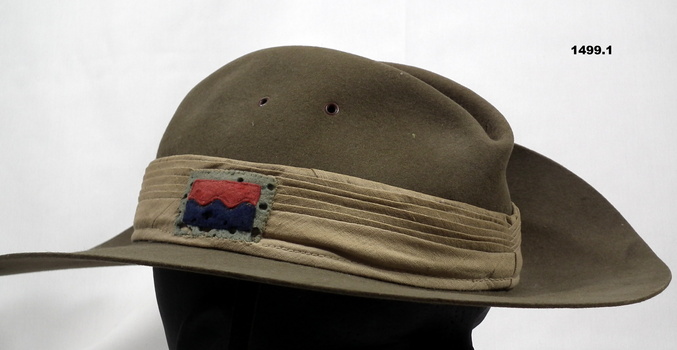 Australian slouch showing colour patch