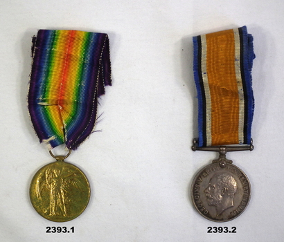 Two unmounted medals AIF WW1