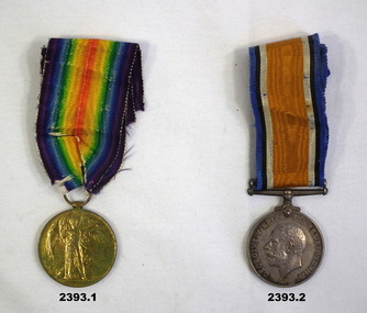 Two unmounted medals AIF WW1