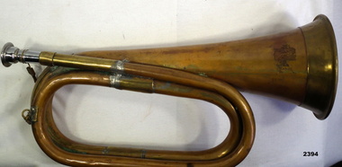 Brass bugle with no history re useage.