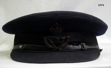 Blue RAAF issue peak cap.