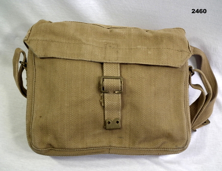Webbing signals satchel dated 1943.
