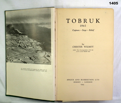 Book about Tobruk by Chester Wilmot