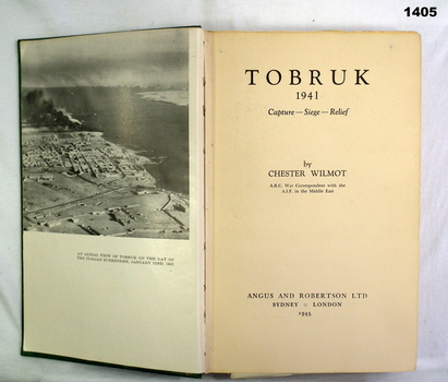 Book about Tobruk by Chester Wilmot