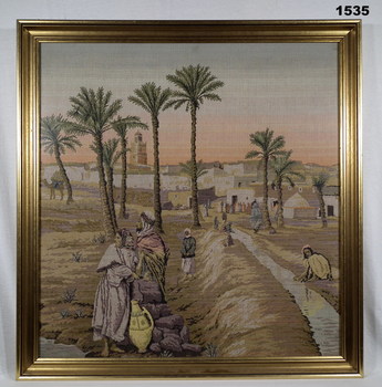 Tapestry showing a scene in Eygpt.
