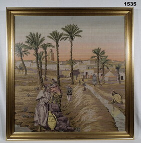 Tapestry showing a scene in Eygpt.