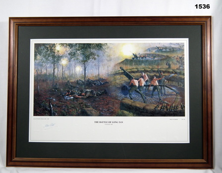 Framed print of Battle of LONG TAN/ 18th August 1966.